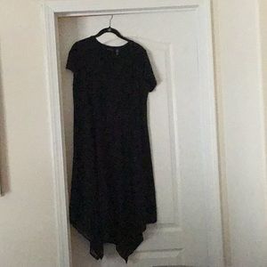 Halston Petite Medium V-Neck Midi Dress (NWOT)
